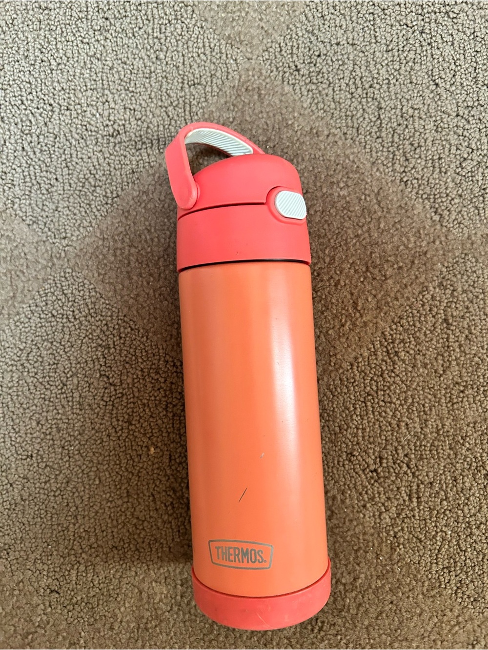 Thermos Coral-Top Orange Insulated Water Bottle